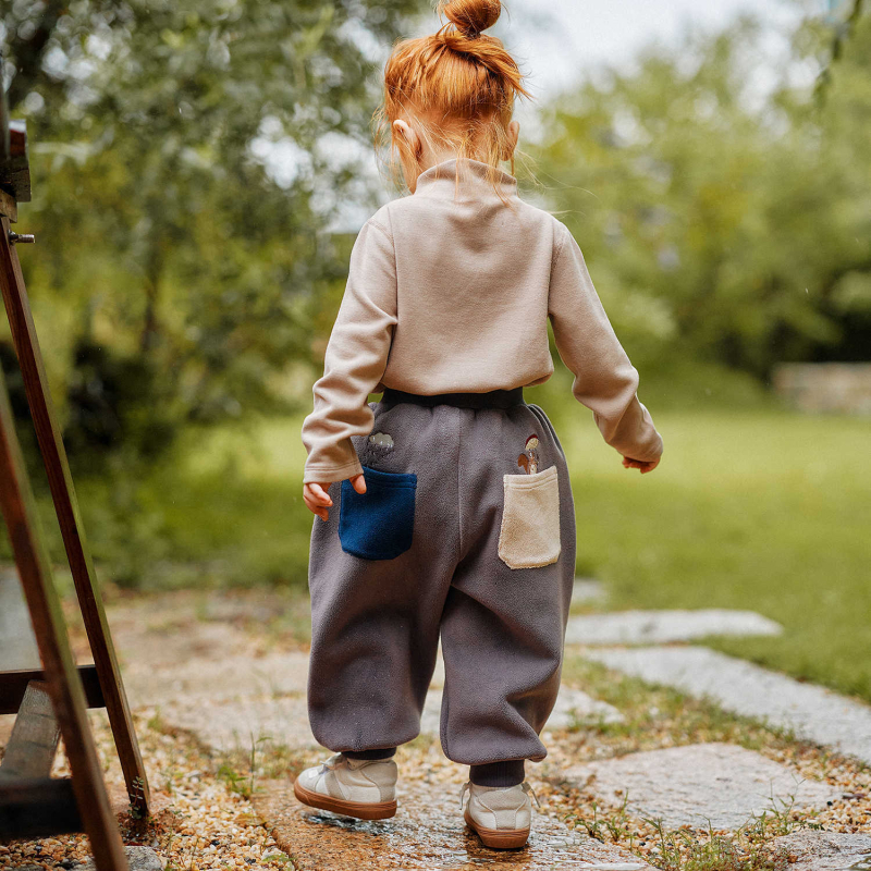 Dječje ležerne hlače za zimu, 95% poliester, srednje visok pojas s elastičnim pojasom, unisex, uzrast 1–3 godine (Materijal: Poliester 95%, Stil: Ležerno, Pojas: Srednje visok s elastičnim pojasom, Sezona: Zima, Uzrast: 1–3 godine)