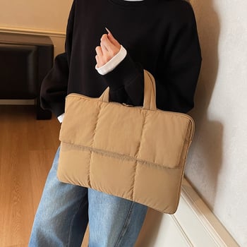 Geantă pentru laptop în stil dosar, model unic, țesătură Oxford, căptușeală poliester, ușoară, Iarna 2025