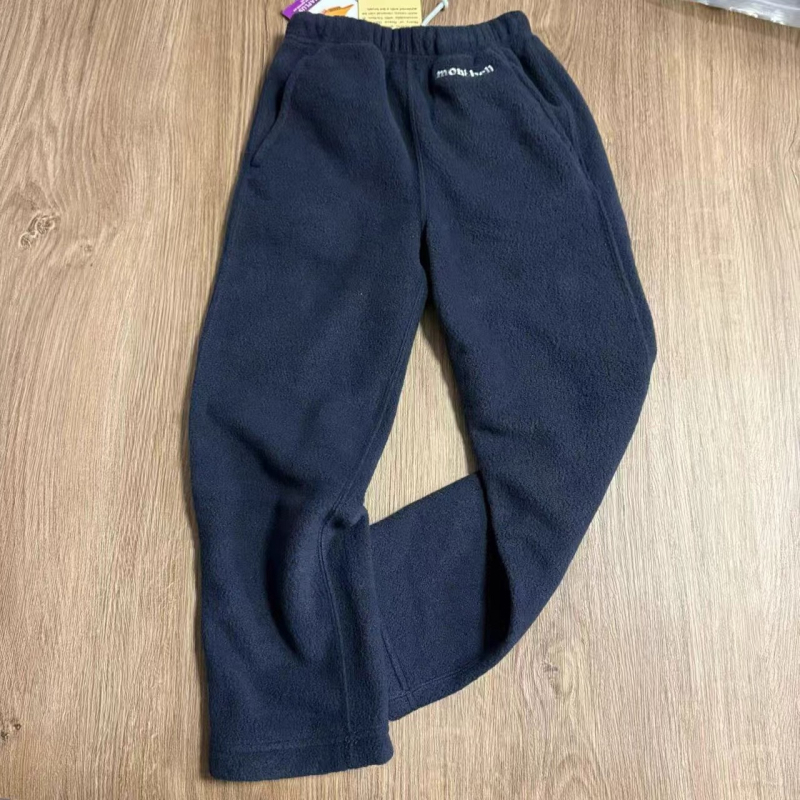 Παιδικά παντελόνια για τον χειμώνα, unisex, πολαρ φλίς ύφασμα, υψηλή μέση, ίσια γραμμή