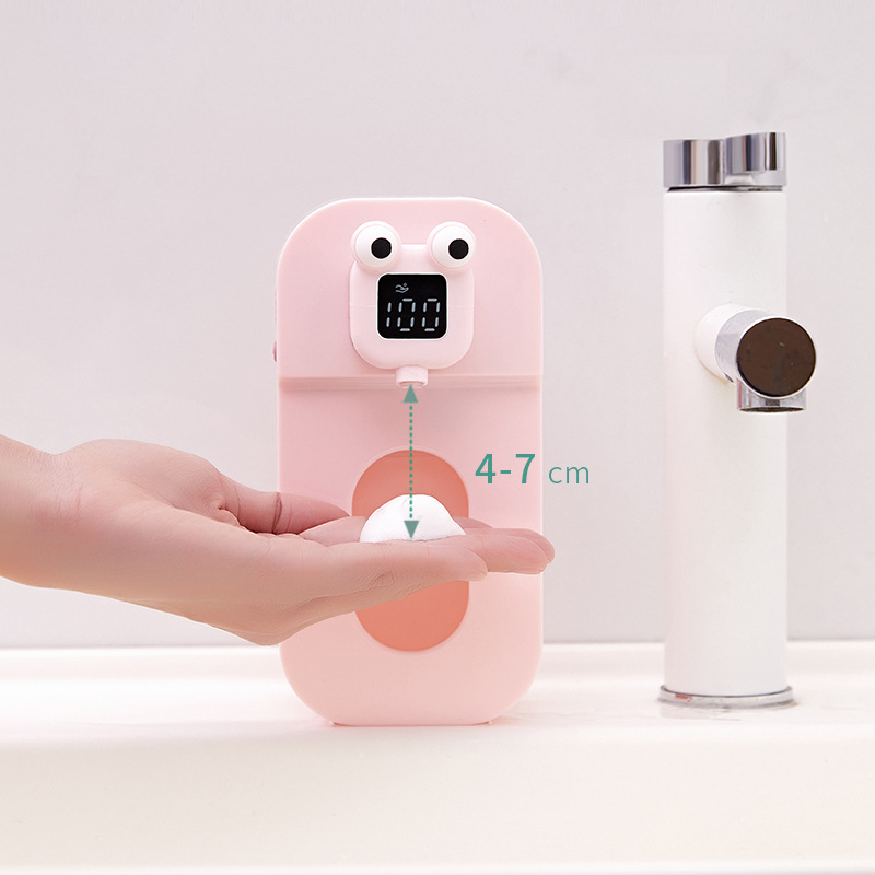Automatski dispenser pjene sapuna s infracrvenim senzorom, zidni nosač, bez bušenja; Materijal: ABS + PC + silika gel; Težina: 286,5 g