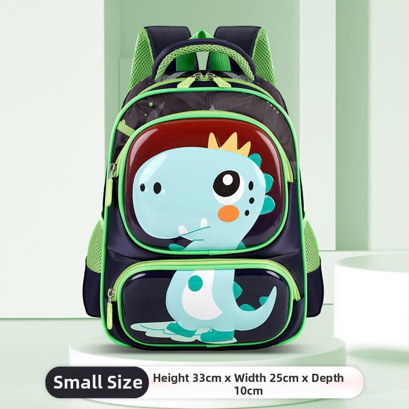 Detský školský batoh s motívom zvierat – Oxford látka, ramenné popruhy s vzduchovým výplňom, pre triedu 1.–2., kreslený štýl