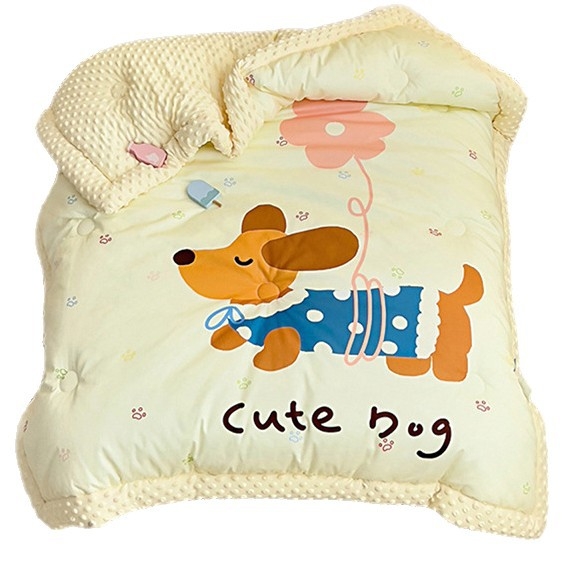 Bejbi zimski quilt – materijal: čista pamuk i pleteni pamuk, punilo: poliester, za djecu do 6 godina, težina 1.1–2 jin