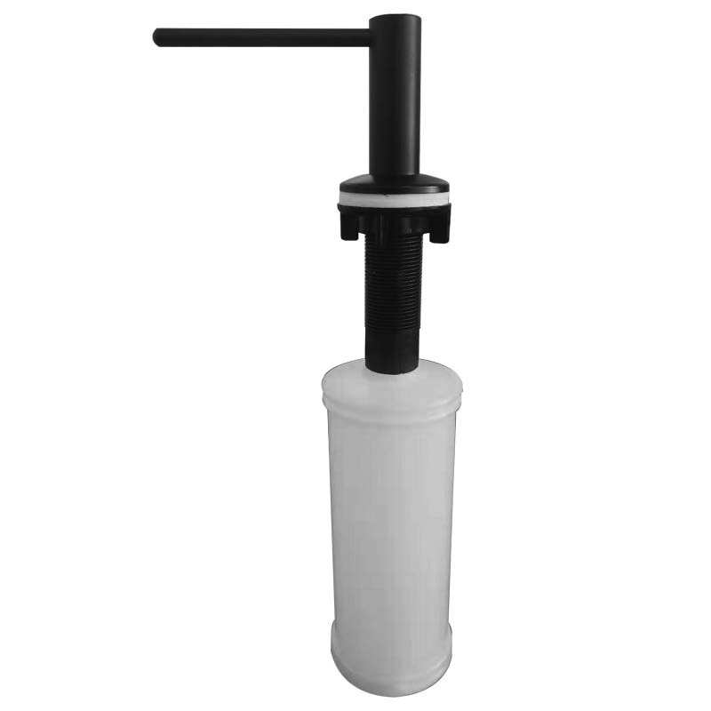 Dispenser de săpun pentru chiuvetă cu cap din oțel inoxidabil 304 și rezervor din plastic; Material: oțel inoxidabil 304 + plastic; Funcție: apăsare manuală; Stil: simplitate modernă; Finisaj: acoperire cu spray