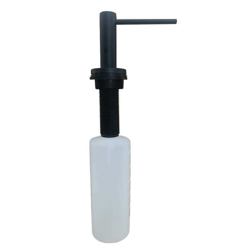 Dispenser de săpun pentru chiuvetă cu cap din oțel inoxidabil 304 și rezervor din plastic; Material: oțel inoxidabil 304 + plastic; Funcție: apăsare manuală; Stil: simplitate modernă; Finisaj: acoperire cu spray