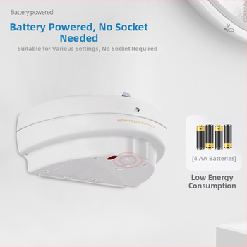 Dispenser inductiv de lichid pentru săpun și dezinfectant pentru mâini, montat pe perete, ABS plastic, 500 ml, dozare prin picurare