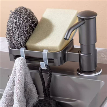 Dozator de lichid pentru chiuveta de bucătărie, acționat prin apăsare manuală, ABS, 285 g, stil lux ușor