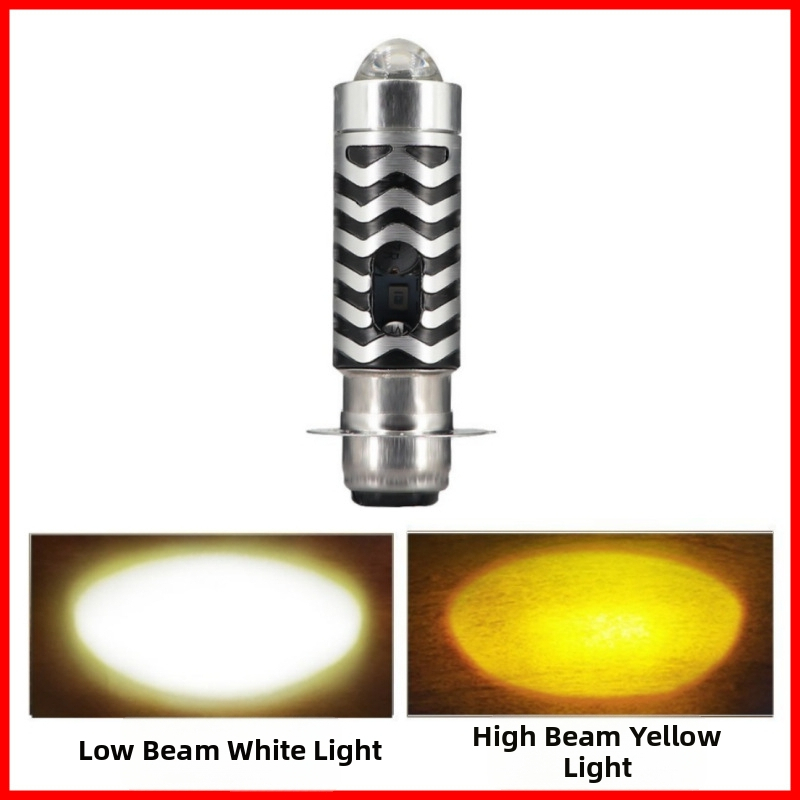 Φανάρι μοτοσικλέτας H4 με διπλό φακό - αλουμινένιο σώμα, 8-80V, IP67, 1200 lm, 12W