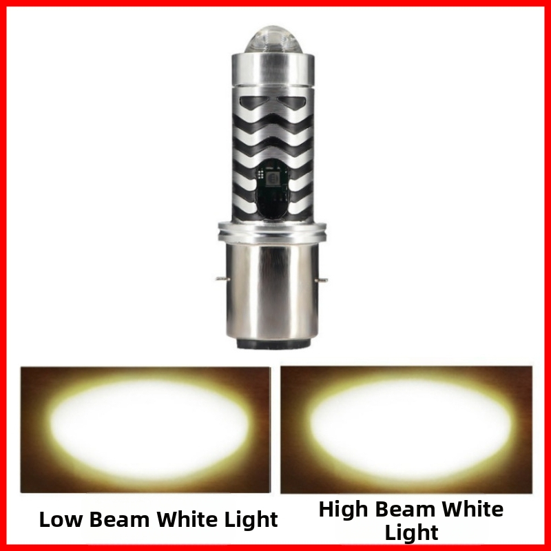 Φανάρι μοτοσικλέτας H4 με διπλό φακό - αλουμινένιο σώμα, 8-80V, IP67, 1200 lm, 12W