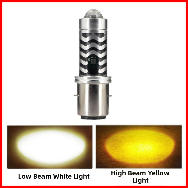 Φανάρι μοτοσικλέτας H4 με διπλό φακό - αλουμινένιο σώμα, 8-80V, IP67, 1200 lm, 12W