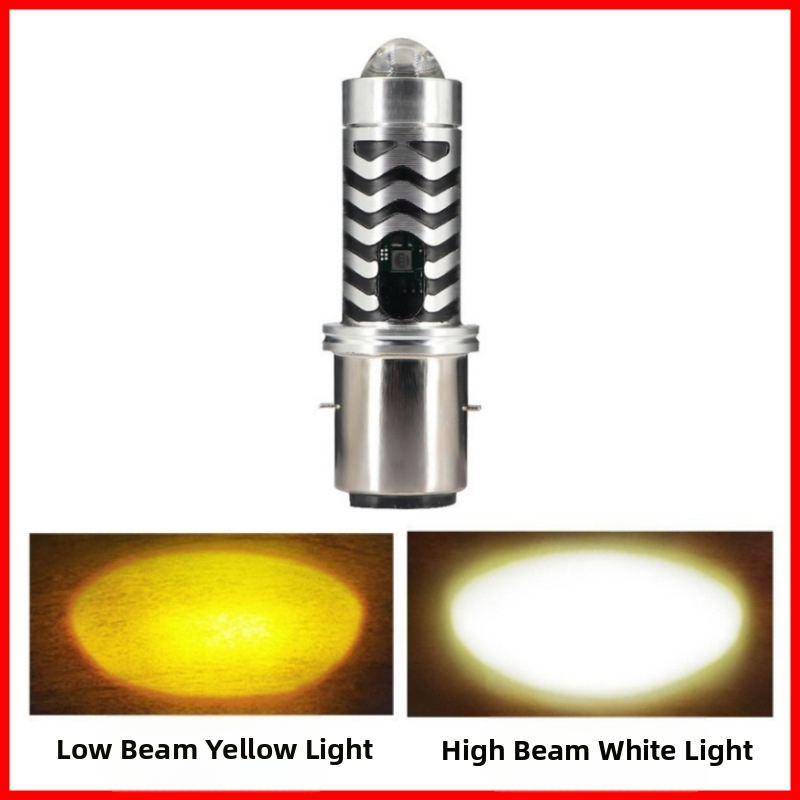 Φανάρι μοτοσικλέτας H4 με διπλό φακό - αλουμινένιο σώμα, 8-80V, IP67, 1200 lm, 12W