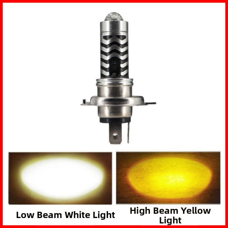 Φανάρι μοτοσικλέτας H4 με διπλό φακό - αλουμινένιο σώμα, 8-80V, IP67, 1200 lm, 12W