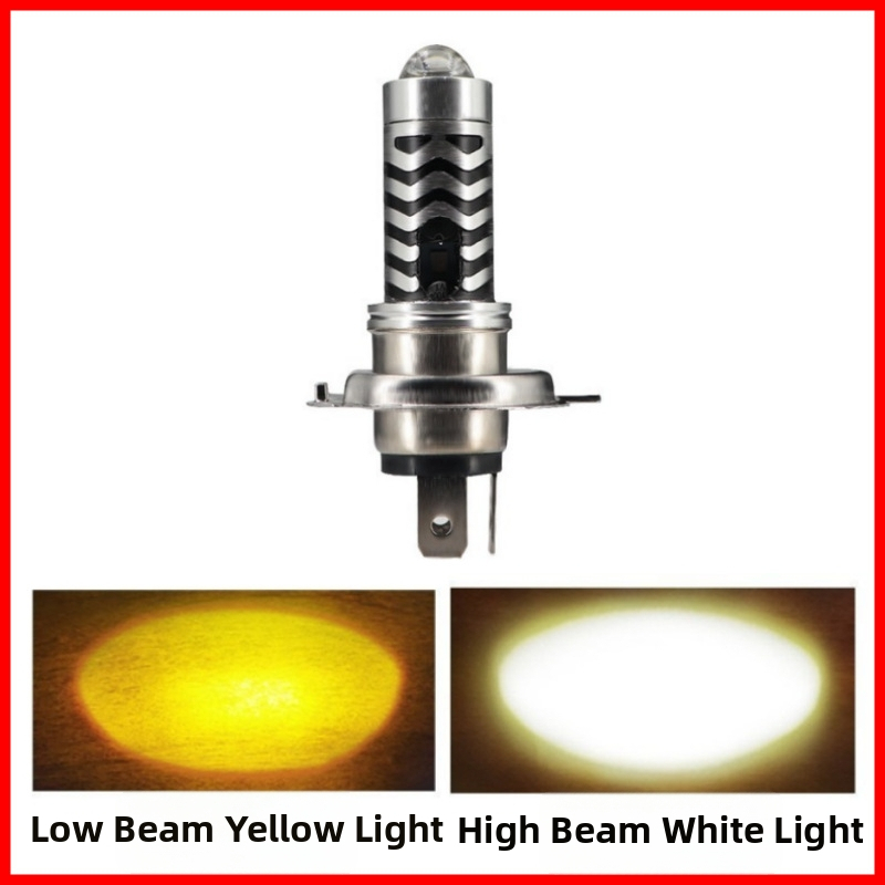 Φανάρι μοτοσικλέτας H4 με διπλό φακό - αλουμινένιο σώμα, 8-80V, IP67, 1200 lm, 12W