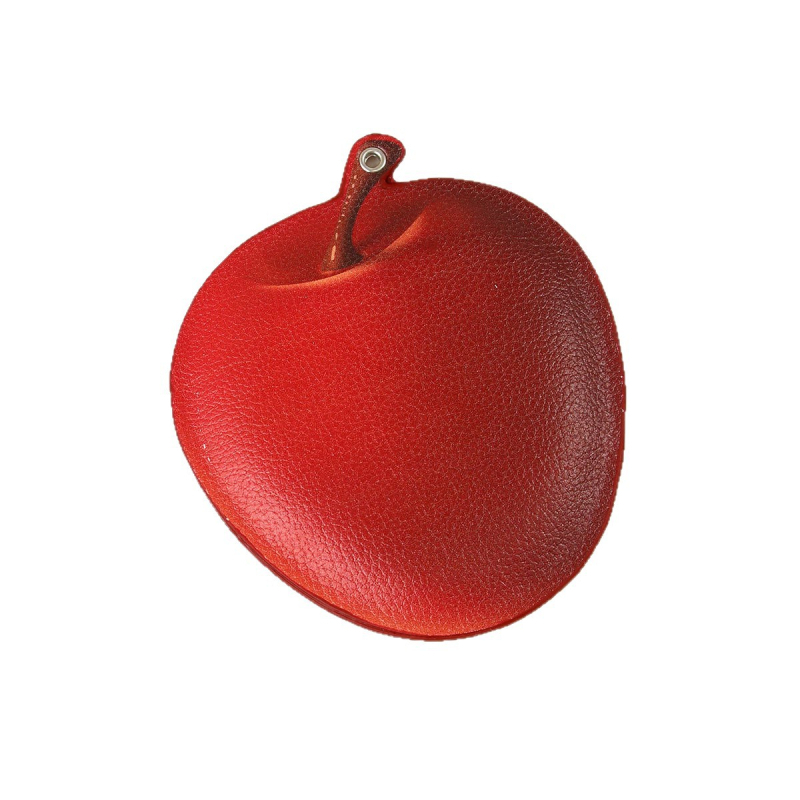 PU táska dísz és kulcstartó, 3D-s rajzfilm dizájn, félig kézműves, Ins stílus, rajzfilm motívum, téma: alma karakter és fekete macska