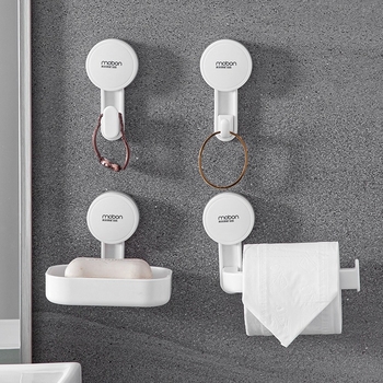 Držač toaletnog papira s usisnim čašom za kupaonicu – bez bušenja, ABS+PVC, model FT-1502, višefunkcionalno