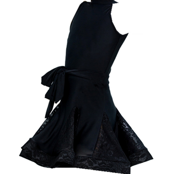 Tim Siyi Zun Dječja latino plesna haljina za djevojčice – Milk Silk tkivo s Spandexom, sve sezone plesni kostim