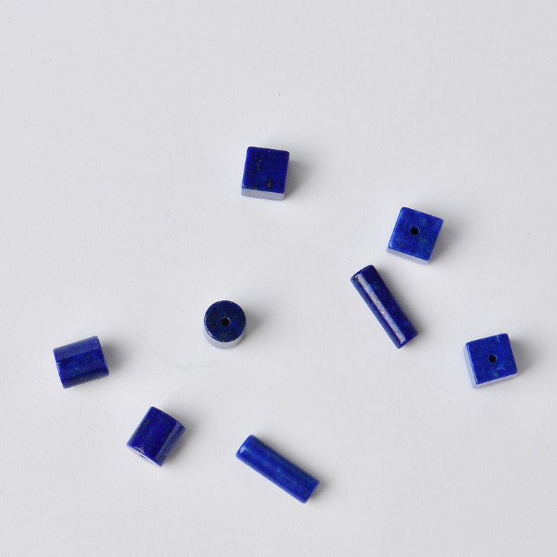 Mărgele din lapis lazuli – mărgele răspândite cu forme baril, cuburi de zahăr și tuburi lungi pentru bijuterii DIY, Tengjie Jewelry
