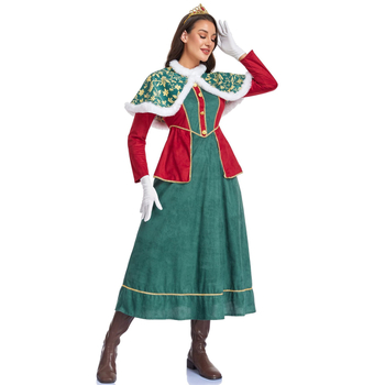 Kraljevski cosplay kostim | Europski palača srednjovjekovni stil, retro carica haljina za scenu | Materijal: poliester; Spol: Žensko; Prigoda: igre i anime uloge; Datum izlaska: Zima 2025; Broj proizvoda: 2083