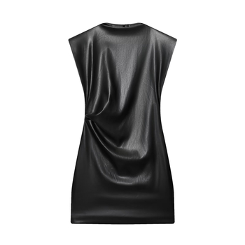 BSK&TRAF Ženska bodycon kratka haljina bez rukava, street style, jesen 2025