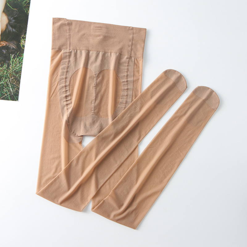 Najlon kolgotice s oblikovanjem, ultra tanke, jednobojni uzorak