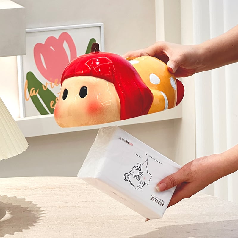 Keramička kutija za maramice za dnevni boravak – moderan minimalistički dizajn, višenamjenski držač, dekorativan