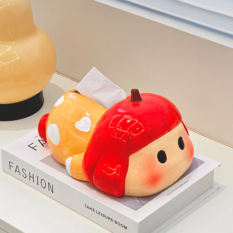 Keramička kutija za maramice za dnevni boravak – moderan minimalistički dizajn, višenamjenski držač, dekorativan