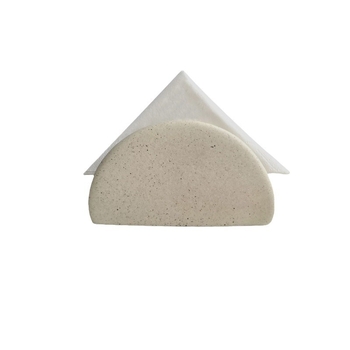 Leyouda keramički držač salveta, nordijskog stila, s ukrasnim zakrivljenim kutovima, glazirani završetak