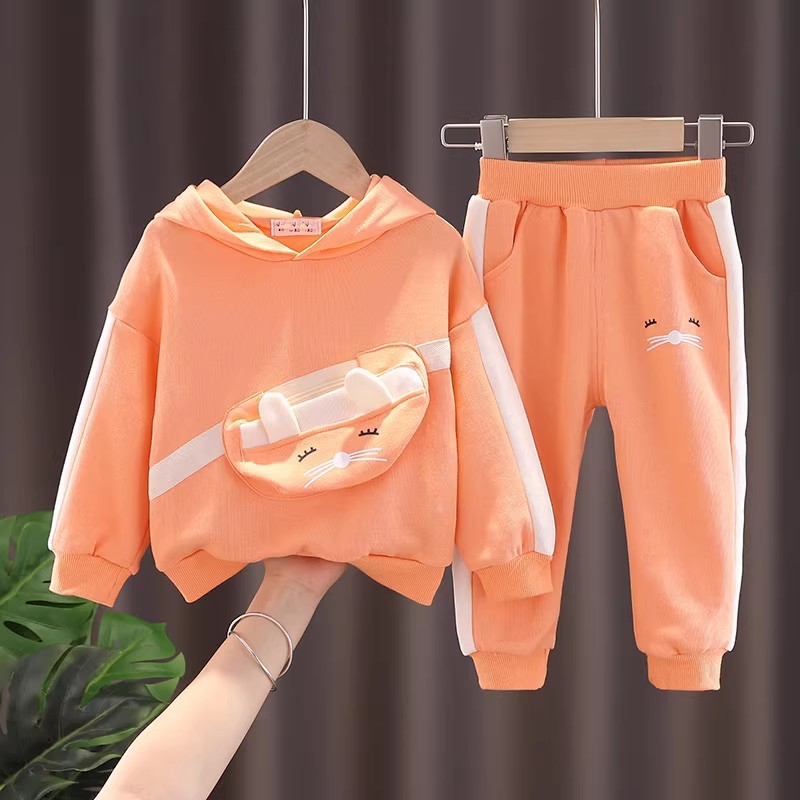 Lányok nyári két darabos készlet – koreai stílus, minta 7726870, fő anyag: nyúl szőrme, vékony