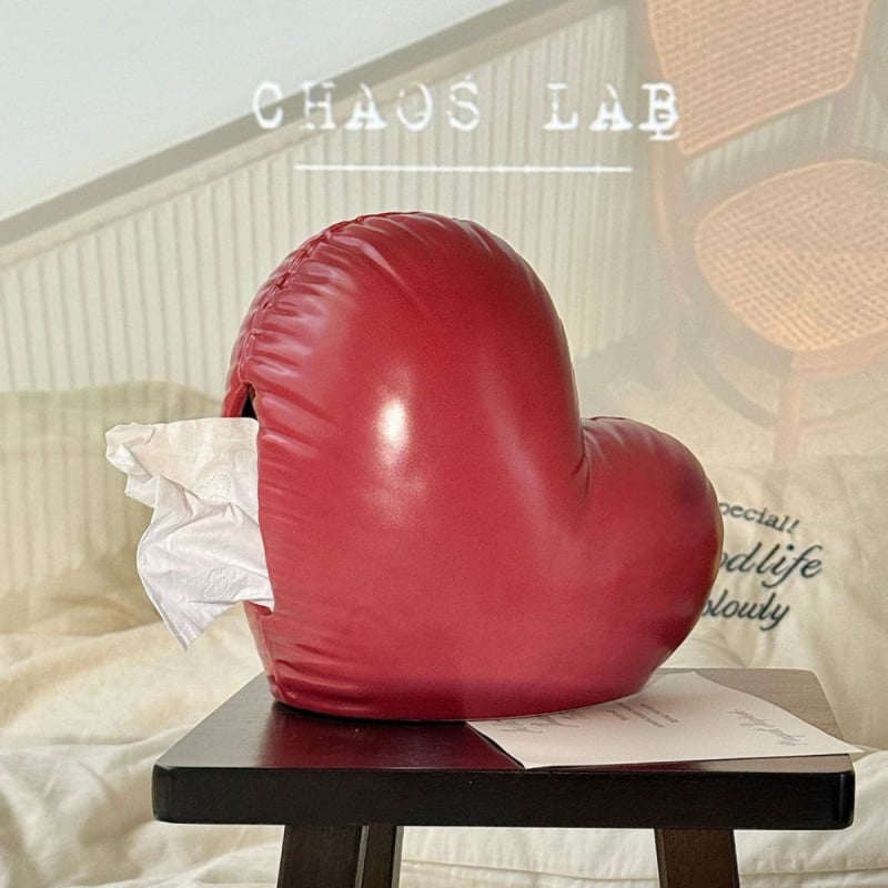 Kerámiából készült szív alakú papírtörlő tartó – modern dizájn, levehető belső tartó, 24 darabos készlet, logó nyomtatás lehetséges