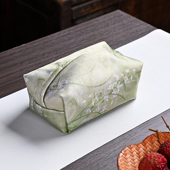 Pastorális stílusú zsebkendő-doboz fedél nappalira, nem szőtt textil anyagból, vízálló, többfunkciós
