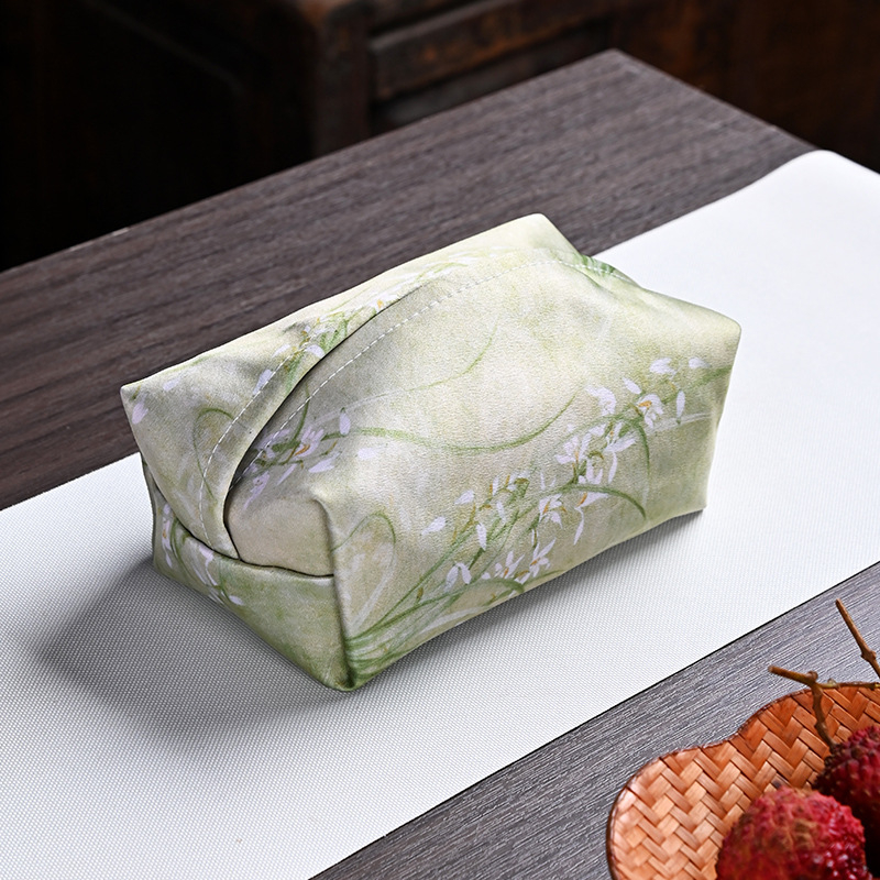 Pastorális stílusú zsebkendő-doboz fedél nappalira, nem szőtt textil anyagból, vízálló, többfunkciós