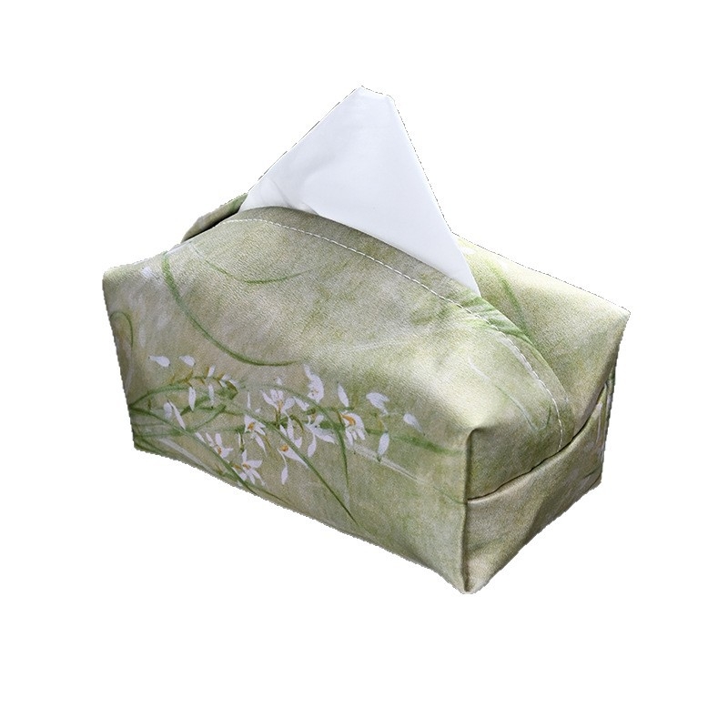 Pastorális stílusú zsebkendő-doboz fedél nappalira, nem szőtt textil anyagból, vízálló, többfunkciós