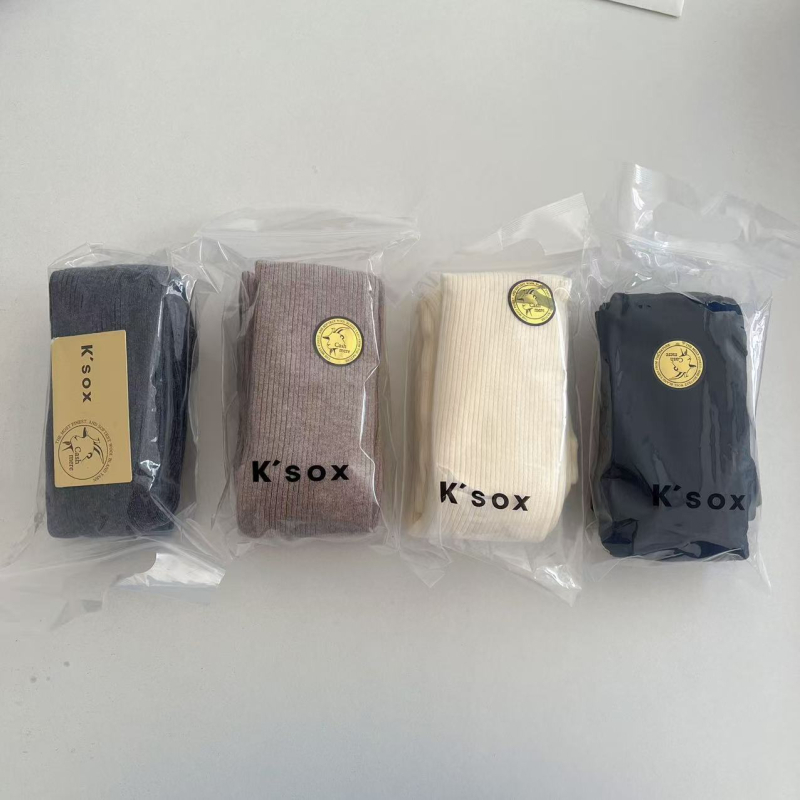 K'sox καλσόν με πόδια, μονόχρωμα, μεσαίας πυκνότητας, νάιλον ύφασμα, κορεατικό στυλ