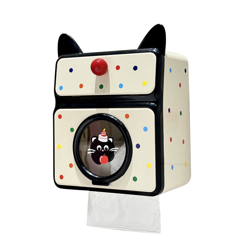 Zidna kutija za papirnate maramice u kupaoni - PP materijal, vodootporna, višenamjenska, zidna ugradnja