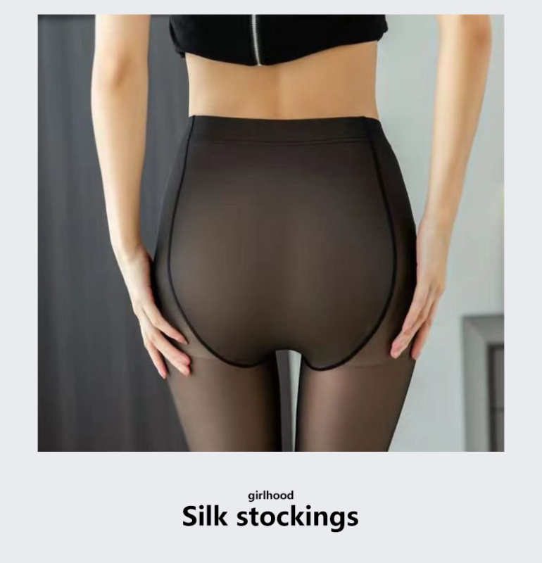 Najlon čarape 70–80% sadržaj, podizanje stražnjice i oblikovanje, debela tkanina, jednobojna, s nogama