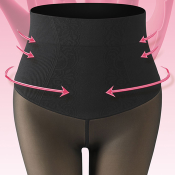 Hlačne nogavice s podizanjem stražnjice, jednobojne, debele najlonom 70–80%, s nogama