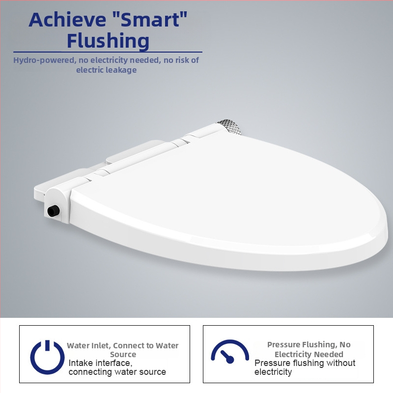 Inteligentná domáca bidetová sedačka na WC: umývanie sedadla aj pre ženy, nastaviteľný tlak vody, tryska s automatickým čistením, nastaviteľný rozostup otvorov 134–180 mm, model TBE01