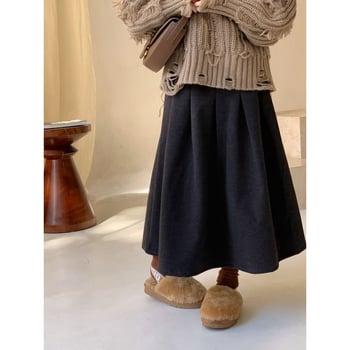 Dječja A-linija suknja – Spring pongee tkanina, 91–95% pamuk, jednostavan stil