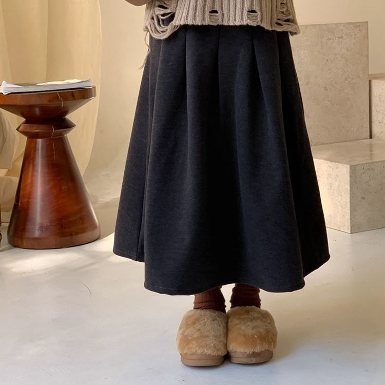 Dječja A-linija suknja – Spring pongee tkanina, 91–95% pamuk, jednostavan stil