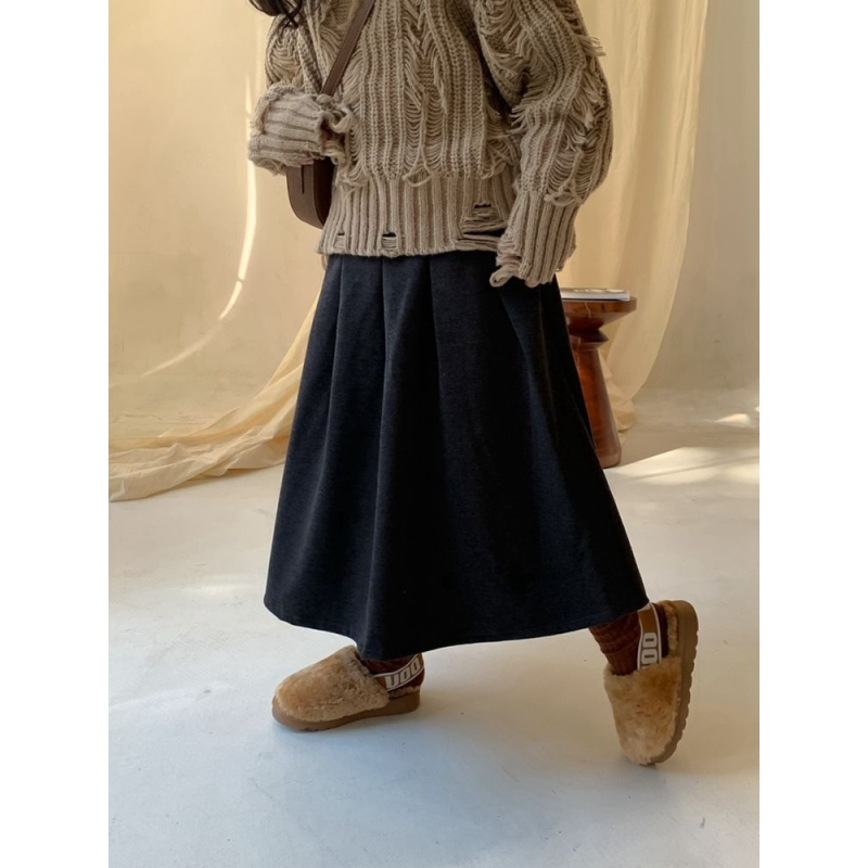 Dječja A-linija suknja – Spring pongee tkanina, 91–95% pamuk, jednostavan stil