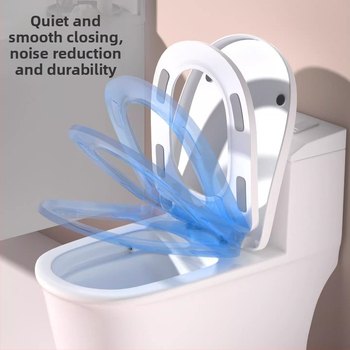 Inteligentné vykurované sedátko na toaletu s tromi úrovňami nastavenia teploty a tichým pomalým spúšťaním veka, model Av-6901, PP doska