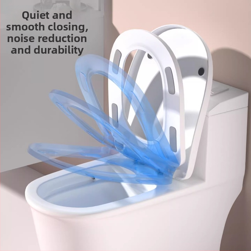 Inteligentné vykurované sedátko na toaletu s tromi úrovňami nastavenia teploty a tichým pomalým spúšťaním veka, model Av-6901, PP doska