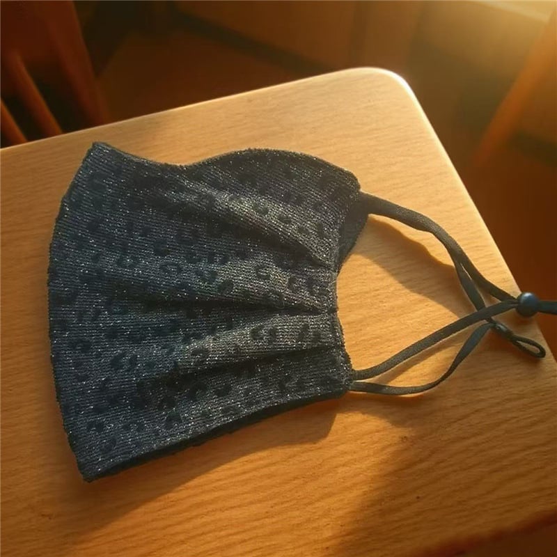 Pamut leopárd mintás maszk, dupla rétegű, fülhez rögzíthető, porvédő, légáteresztő, felnőtteknek