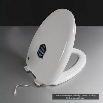 Okos termosztátos WC-fedél állítható hőmérséklettel, szivárgás elleni védelem, lágy-zárás, 14–16 mm-es furatközép-távolság — Modell 5001