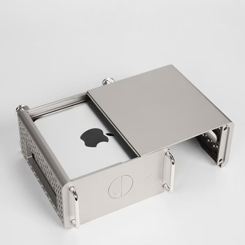 Mac mini M4/Pro védőtok állvánnyal, hűtés és zuhanás elleni védelem