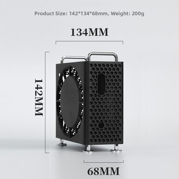 Mac mini M4/Pro védőtok állvánnyal, hűtés és zuhanás elleni védelem