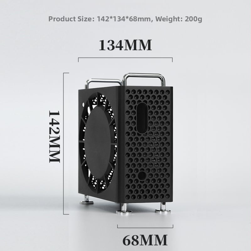 Ochranný kryt so stojanom pre Mac mini M4/Pro, s chladením a ochranou proti pádu