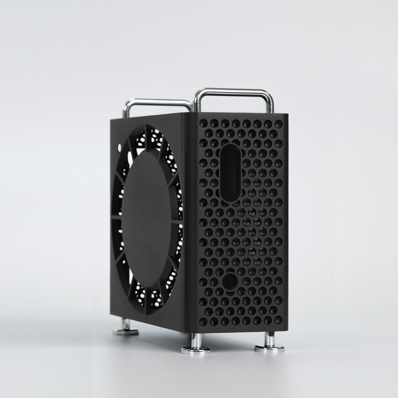 Mac mini M4/Pro védőtok állvánnyal, hűtés és zuhanás elleni védelem