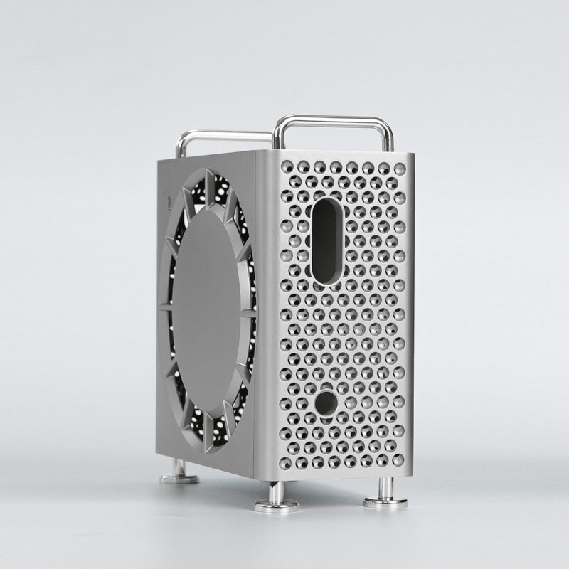 Mac mini M4/Pro védőtok állvánnyal, hűtés és zuhanás elleni védelem