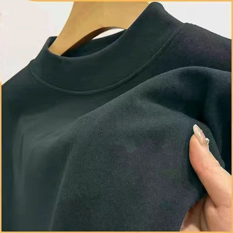 Muški majica od flisa za bazni sloj, okrugli izrez, uski kroj, dugi rukavi, 91-95% poliester