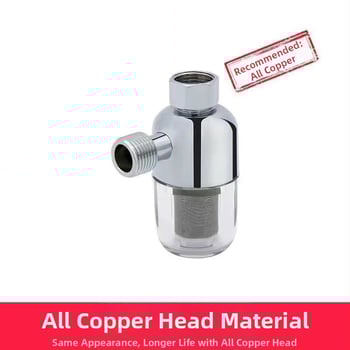 Filtru frontal de apă pentru alimentarea casei — ABS + oțel inoxidabil, Model Front 01, elimină impurități mari din apă și protejează electrocasnicele (intrarea apei la boiler, mașina de spălat, toaletă inteligentă)